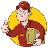 Stan the mascot of Poly Postal Packaging LTD