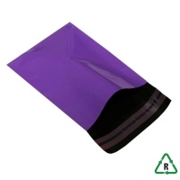 Violet Mailing Bags 12 x 16, 305 x 406mm + Lip, Qty 500 