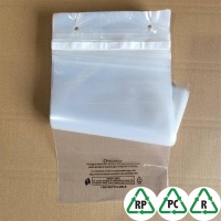 Clear C4 Recyclable Blockheaded Mailing Bags 30mu/120gauge 9 x 12, 230 x 305 + Lip, Qty 1000 