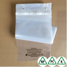 Clear C4 Recyclable Blockheaded Mailing Bags 30mu/120gauge 9 x 12, 230 x 305 + Lip, Qty 1000 