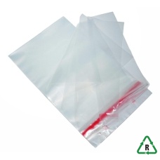 Clear B4 Recyclable Blockheaded Mailing Bags 50mu/200gauge 10 x 14, 255 x 355 + Lip - Qty 1000 