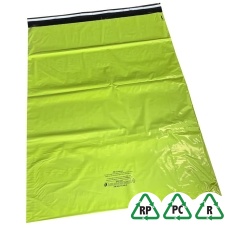 Neon Green Mailing Bags 24 x 32, 600 x 800 + Lip - Qty 25