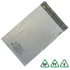 Grey Recycled Mailing Bags 10 x 14, 250 x 350 + Lip - Qty 50  