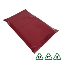 Burgundy Mailing Bags 6 x 9, 165 x 230 + Lip - Qty 100