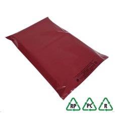 Burgundy Mailing Bags 6 x 9, 165 x 230 + Lip - Qty 100