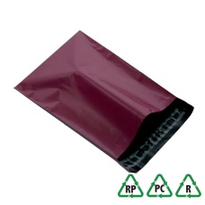 Burgundy Mailing Bags 14 x 20, 350 x 500 + 50mm Lip, Qty 500 