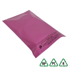 Pink Mailing Bags 13 x 17, 320 x 440mm + Lip, Qty 500 