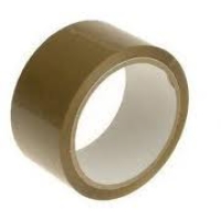Buff Packaging Tape Low Noise - 48mm x 66 meters - QTY 1 roll