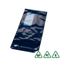Clear Polythene Mailing Bags with window QTY 50