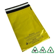 Yellow Mailing Bags 6 x 9, 161 x 240 + Lip - Qty 100 