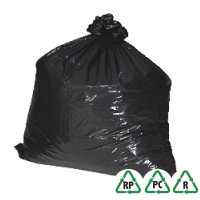 Black Bin Bags 18 x 29 x 39 180gauge - Qty 200