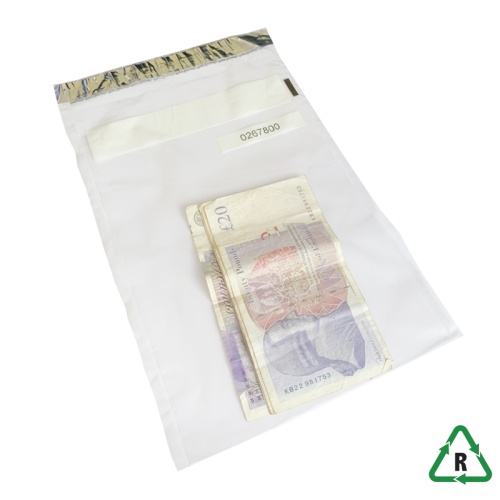 Large Tamper Evident Note Wrapper Bags