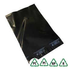 Black Mailing Bags 4.7 x 6.7, 120 x 170 + Lip - Qty 100 