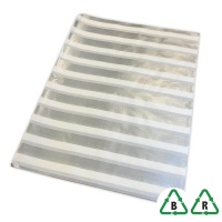 Silver Rows - Printed Stock Tissue Paper - 500 x 750mm - Qty 240 Sheets