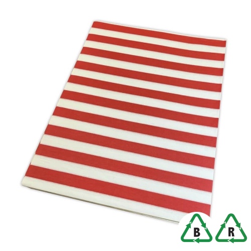 Red Rows Tissue Paper