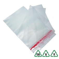 Clear C4 Degradable Blockheaded Mailing Bags 35mu/140gauge 9 x 12, 230 x 305 + Lip - Qty 1000 