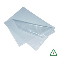 Clear A3 Recyclable Mailing Bags 38mu/150gauge 12 x 16, 300 x 406 + Lip, Qty 100