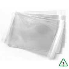Crystal Clear Cello Bags - 120 x 162 + 26mm Lip - 4.7 x 6.3 + 1" - 100 bags per pack          