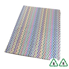 Zig Zag Printed Stock Tissue Paper - 500 x 750mm - Qty 240 Sheets