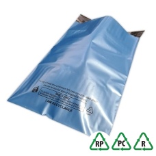 Metallic Blue Mailing Bags 6 x 9, 165 x 230 + 40mm Lip - Qty 1000 