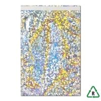 Metallic Silver Holographic Foil Mailing Bags (114 x 162mm) [C6] + Lip 
