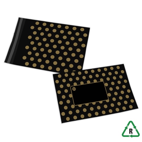 Black/Gold Polka Dot Mailing Bag