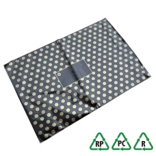 Black/Gold Polka Dot Mailing Bag - 12 x 16", 305 x 406 + Lip - Qty 50