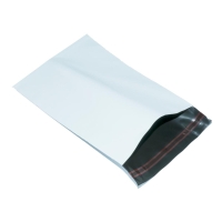 White Mailing Bags 12 x 16, 305 x 406mm + Lip - Qty 50