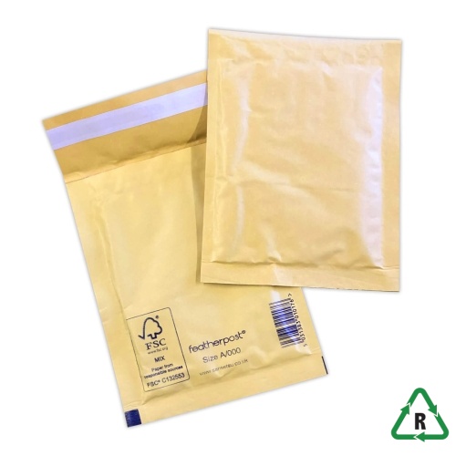 Gold Featherpost Bubble Lined Mailers