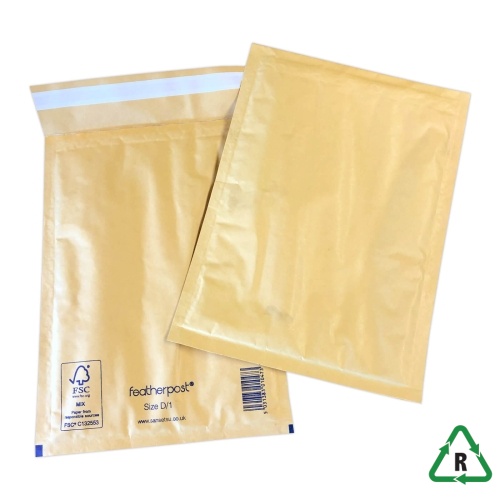 Gold Featherpost Bubble Lined Mailers