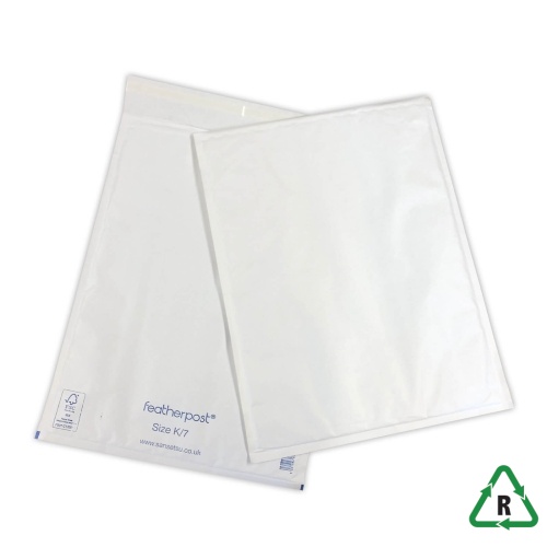 White Featherpost Bubble Lined Mailers