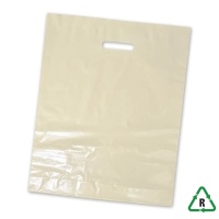 Varigauge Carrier Bags 15 x 18 x 3 Inches - Ivory - Qty 5