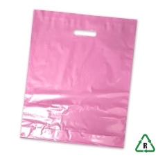 Varigauge Carrier Bags 15 x 18 x 3 Inches - Pink - Qty 5