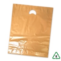 Varigauge Carrier Bags 15 x 18 x 3 Inches - Gold - Qty 5