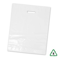 Varigauge Carrier Bags 15 x 18 x 3 Inches - White - Qty 5