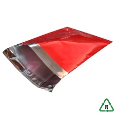 Metallic Red Foil Mailing Bags 9 x 12 (230 x 310mm) [C4 Portrait] + Lip - Qty 25