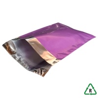 Metallic Purple Foil Mailing Bags 14 x 16" (350 x 400mm) + Lip - Qty 25