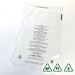Clear 30% Recycled LDPE Garment Bags 14 x 17 + Lip, 355 x 431mm + Lip - Qty 100 