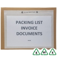A4 (C4) Plain Paper Documents Enclosed Envelopes - Plastic Free - Qty 100
