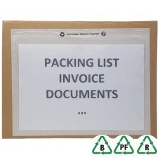 A4 (C4) Plain Paper Documents Enclosed Envelopes - Plastic Free - Qty 100
