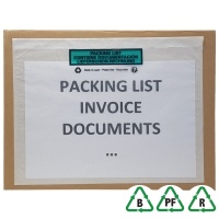 A4 (C4) Printed Paper Documents Enclosed Envelopes - Plastic Free - Qty 100