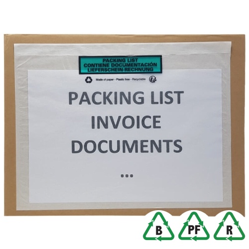 A4 Printed Paper Documents Enclosed Envelopes