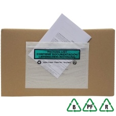 A6 (C6) Printed Paper Documents Enclosed Envelopes - Plastic Free - Qty 100