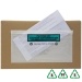 DL Printed Paper Documents Enclosed Envelopes - Plastic Free - Qty 100