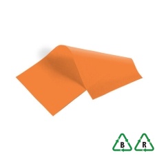 Luxury Tissue Paper 500 x 750mm - Tangerine - Qty 480 sheets