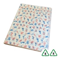 Baby Hands & Feet - Printed Stock Tissue Paper - 500 x 750mm - Qty 240 Sheets