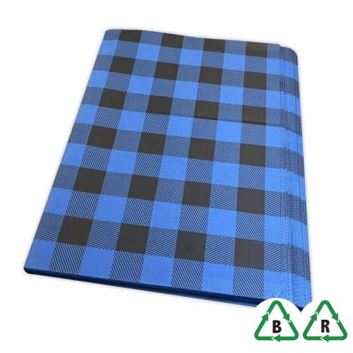Blue Lumberjack Tissue Paper