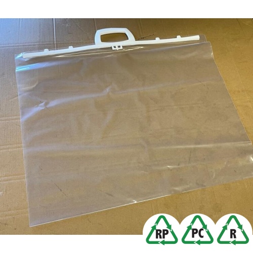Clip Close Handle Clear Polybags 