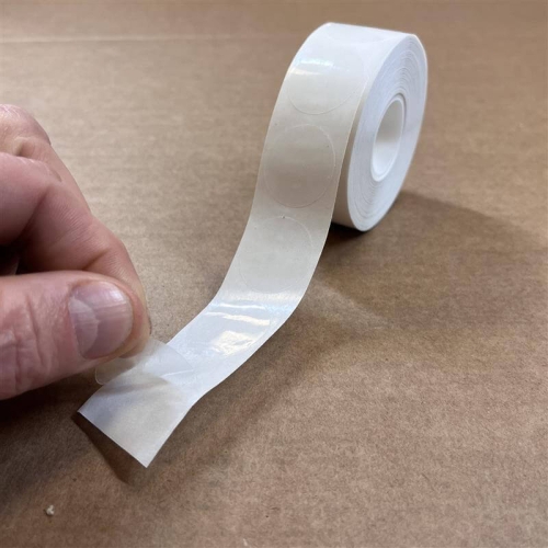 Clear Self-Adhesive Disc 25mm permanent adhesive