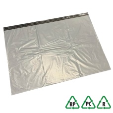Grey Recycled Mailing Bags 1250 x 820 + 40, 49 x 32, No Min. Qty 